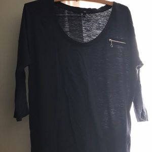 Three quarter length sleeve shirt